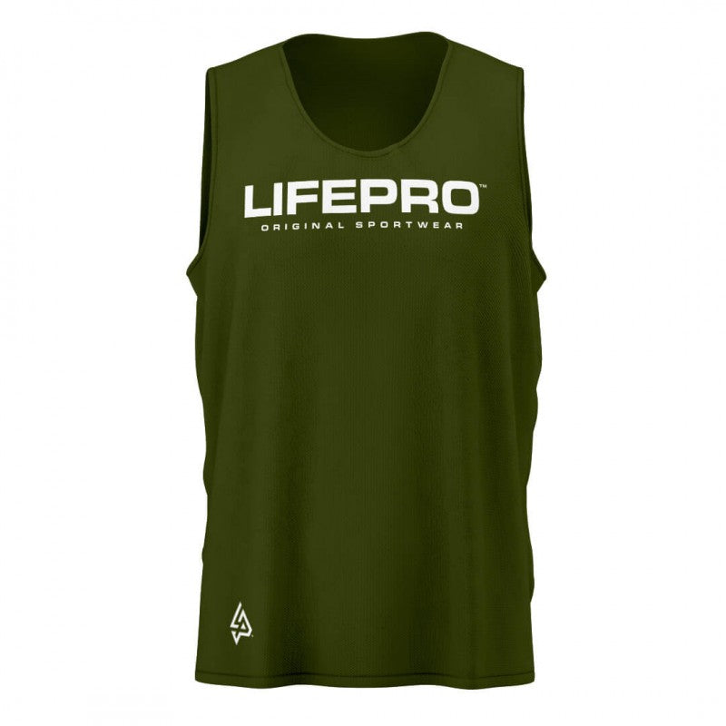 Life Pro Technical Sleeveless T-Shirt Green Army