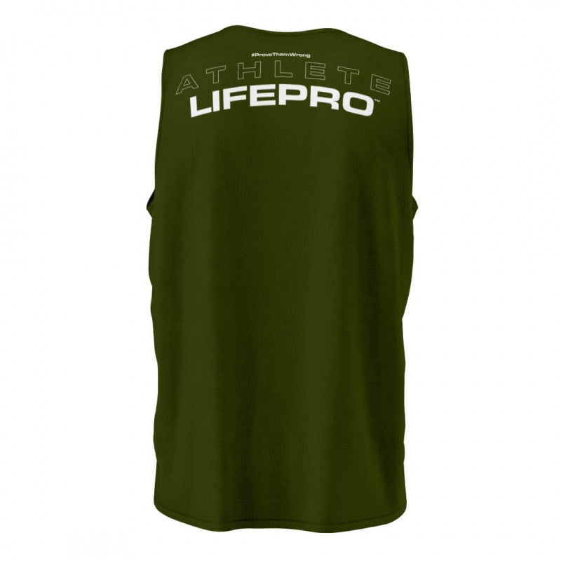 Life Pro Technical Sleeveless T-Shirt Green Army