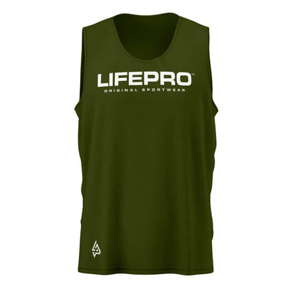 Life Pro Technical Sleeveless T-Shirt Green Army