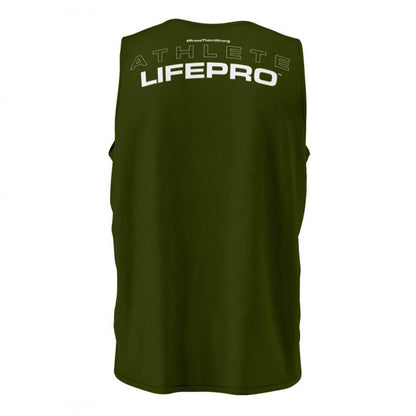 Life Pro Technical Sleeveless T-Shirt Green Army