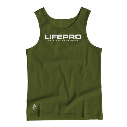 Life Pro Technical Tank Top Green Army