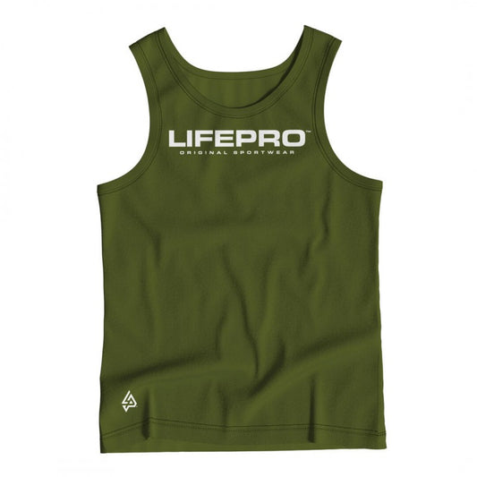 Life Pro Technical Tank Top Green Army